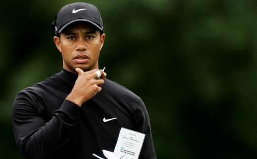 Tiger Woods yardage book