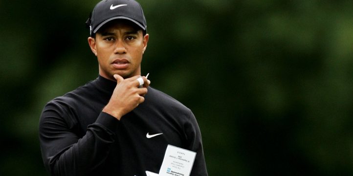 Tiger Woods yardage book