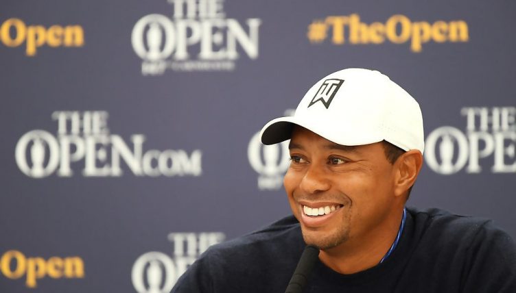 Tiger Woods: All smiles