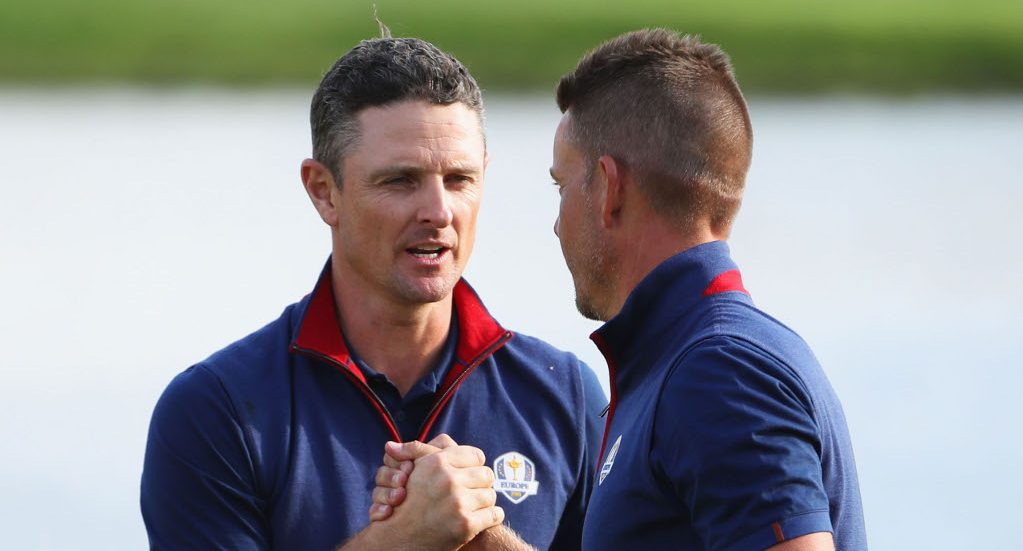 Justin Rose and Henrik Stenson