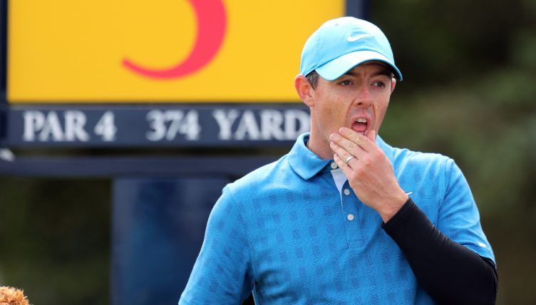 Rory McIlroy pensive at The Open