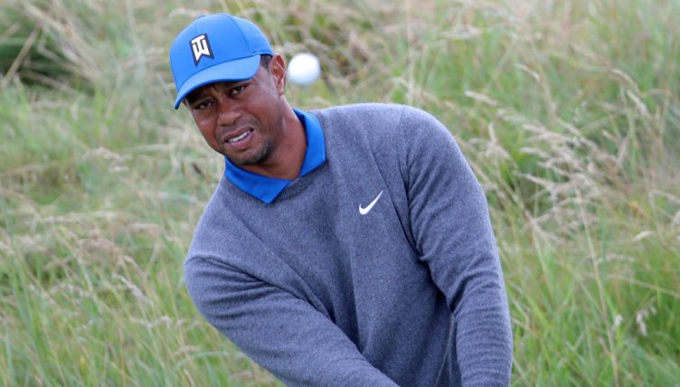 Tiger Woods in jovial meed