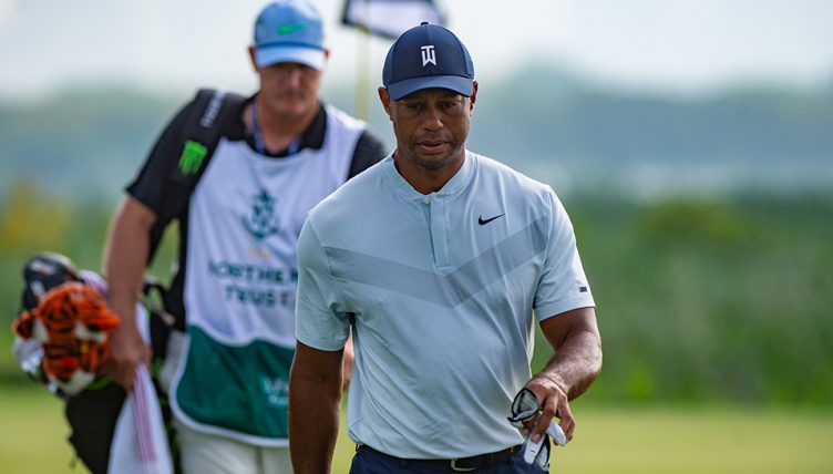 Tiger Woods dejected
