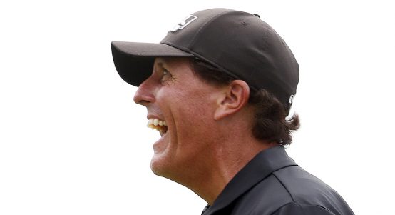 Phil Mickelson seeing the funny side
