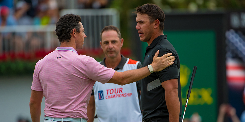 Rory McIlroy and Brooks Koepka at FedEx Cup