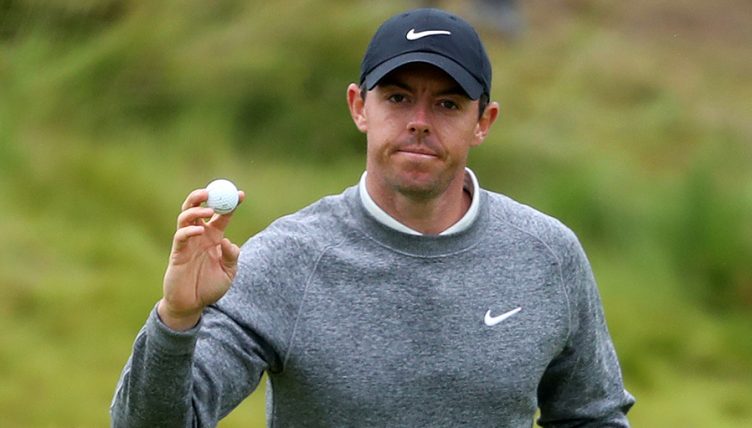 Rory McIlroy with golf ball