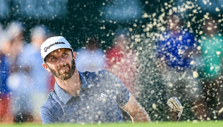 Dustin Johnson wedge play
