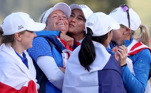 Europe celebrate winning Solheim Cup