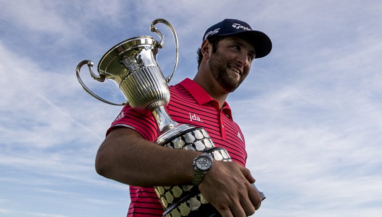 Jon Rahm with Open de Espana trophy