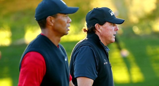 Phil Mickelson and Tiger Woods