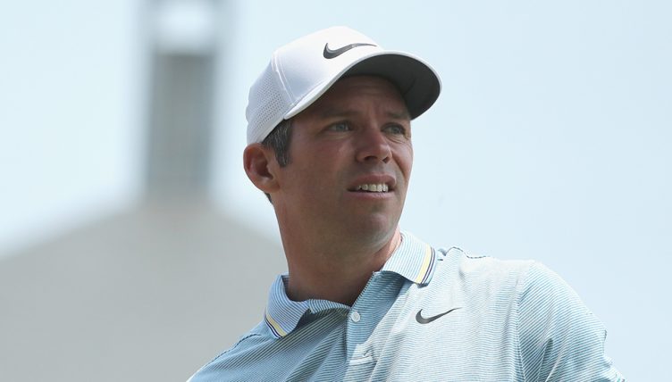 Paul Casey looking on