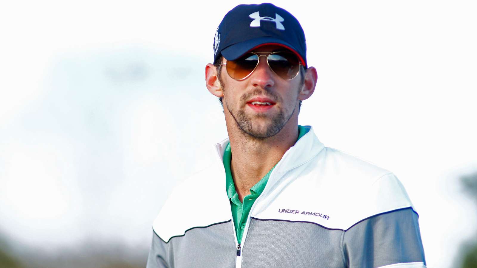 Michael Phelps at the Alfred Dunhill Links golf tournament