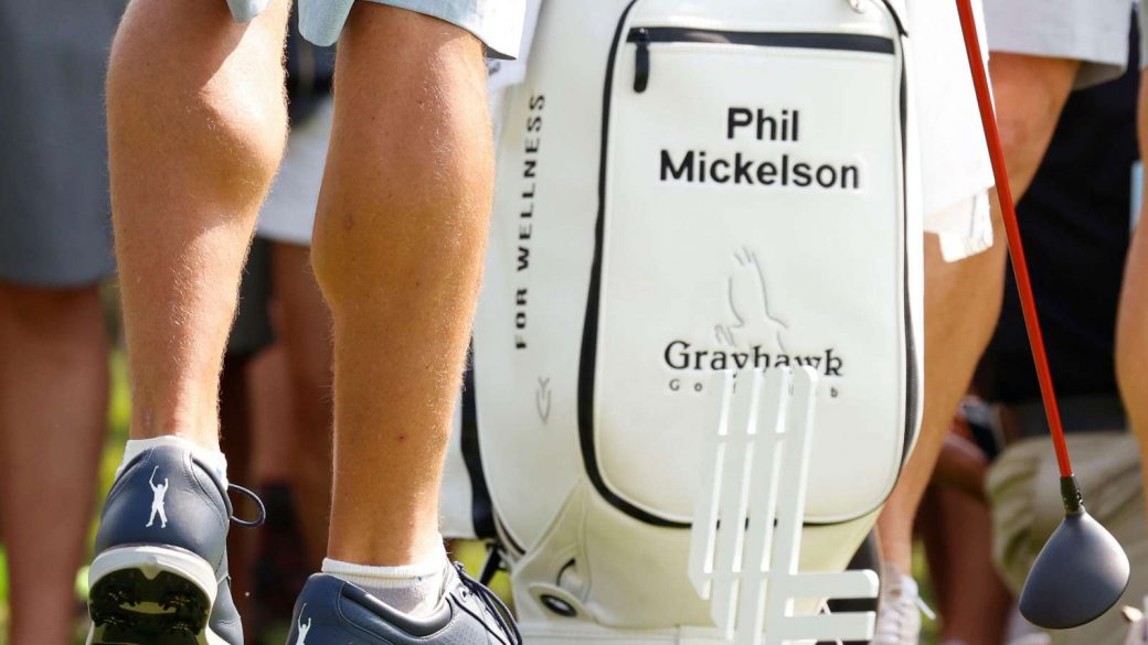 Phil Mickelson in shorts