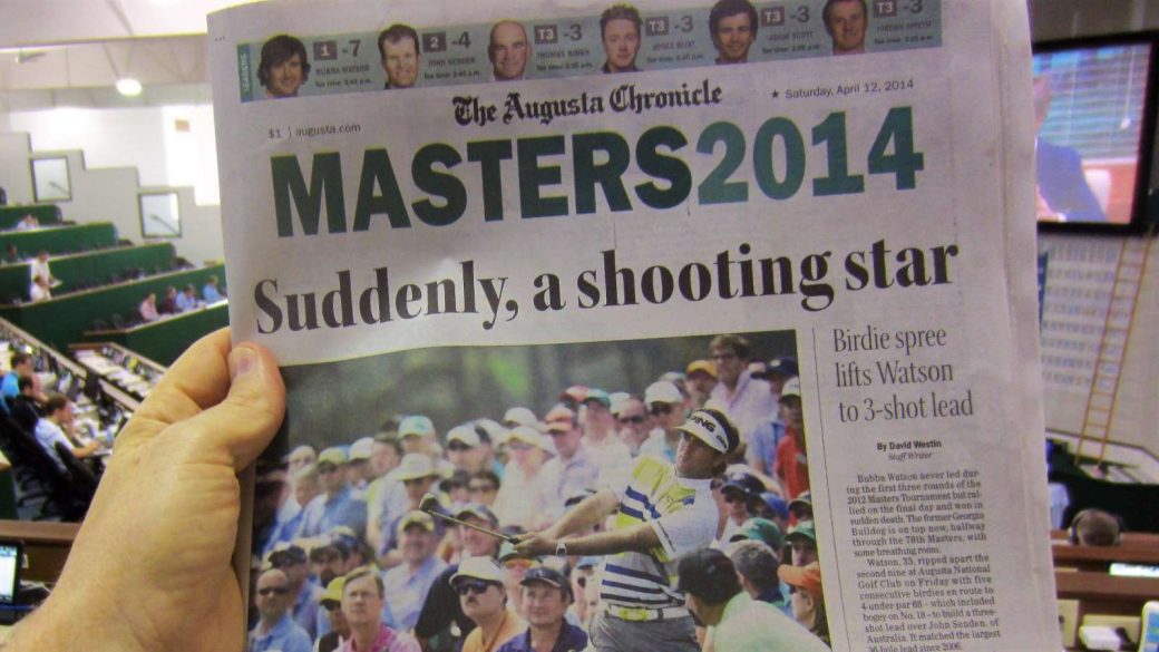 Masters newspaper