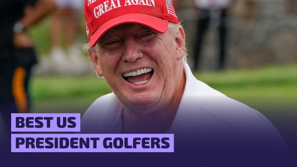 President Donald Trump smiles after the Bedminster Invitational LIV Golf tournament in Bedminster