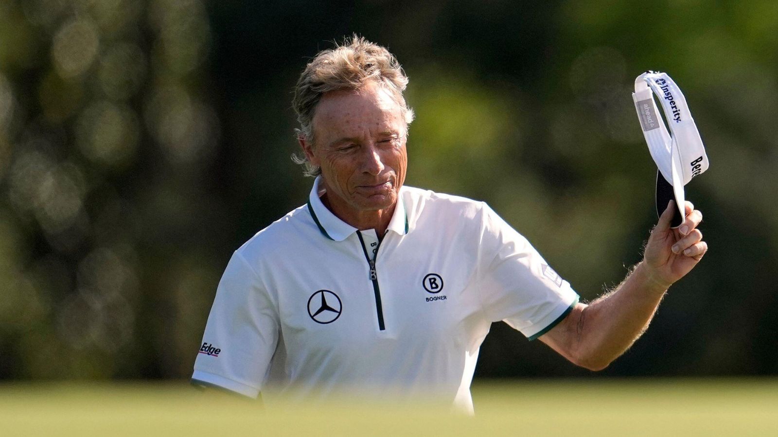 Bernhard Langer at Augusta National playing in the Masters.