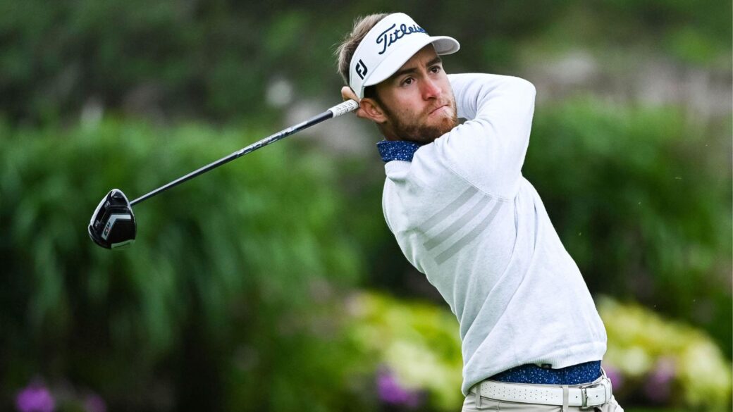 Justin Doeden hit's a golf ball in Canada on the PGA Tour
