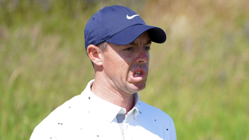 Rory McIlroy looks concerned and could be banned in $20 million event.