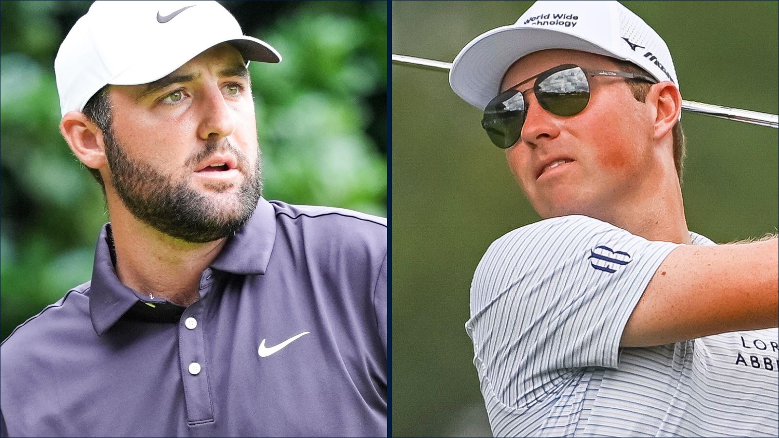 Scottie Scheffler and Ben Griffin in action