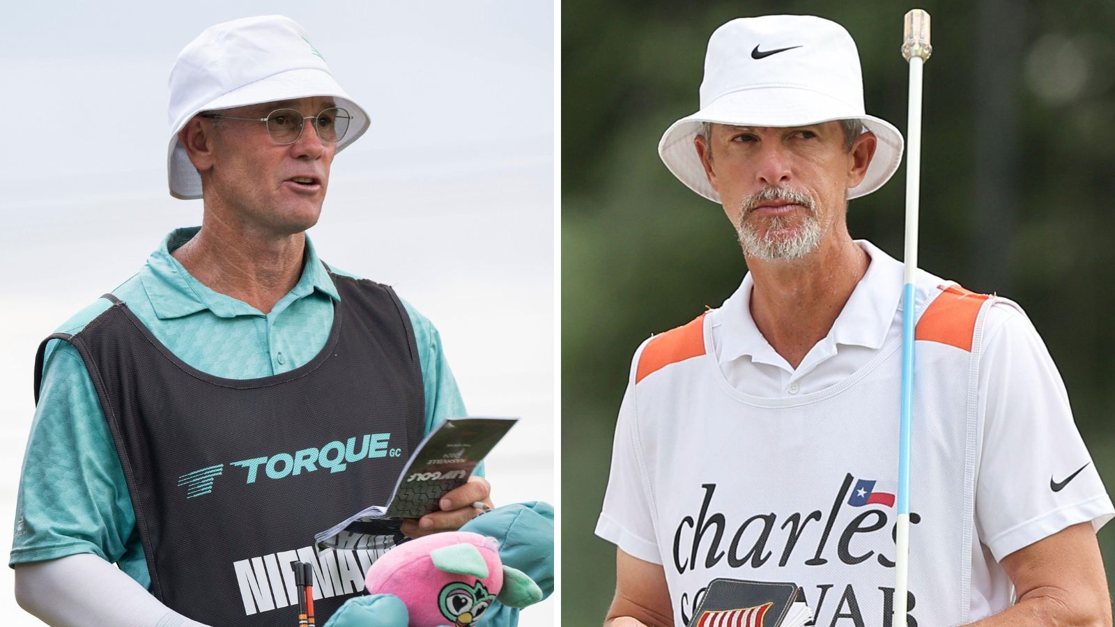 Two of the richest caddies in golf.