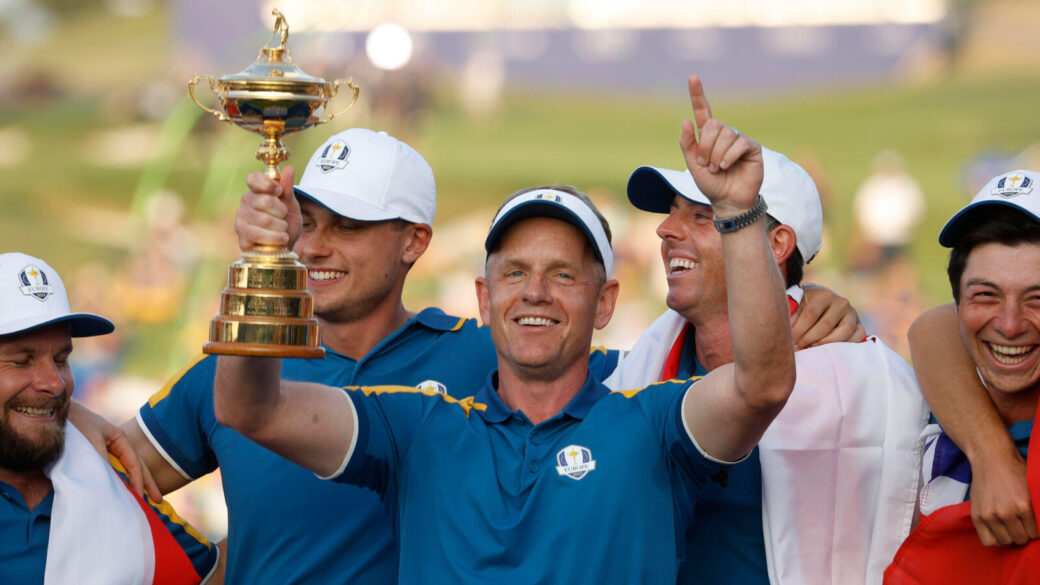 Team Europe captain Luke Donald pictured with the Ryder Cup