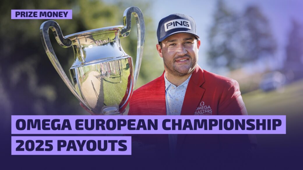 Thriston Lawrence pictured with the Omega European Championship trophy